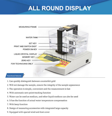 DE-120K Portable Gold Purity Testing Machine  Gold Karat Meter Gold  Purity Test Equipment